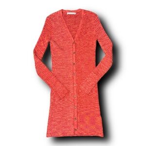 One Grey Day Los Angeles Long Line Sunset Orange Duster